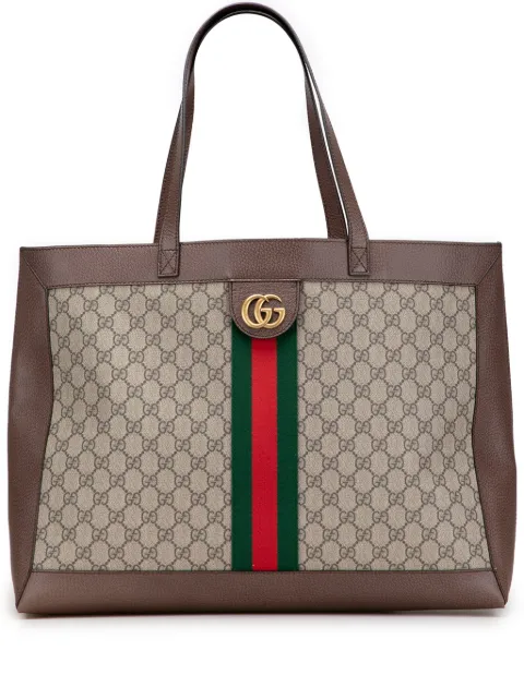 Gucci Pre-Owned 2016-2025 Disney Large GG Supreme Three Little Pigs Ophidia tote bag