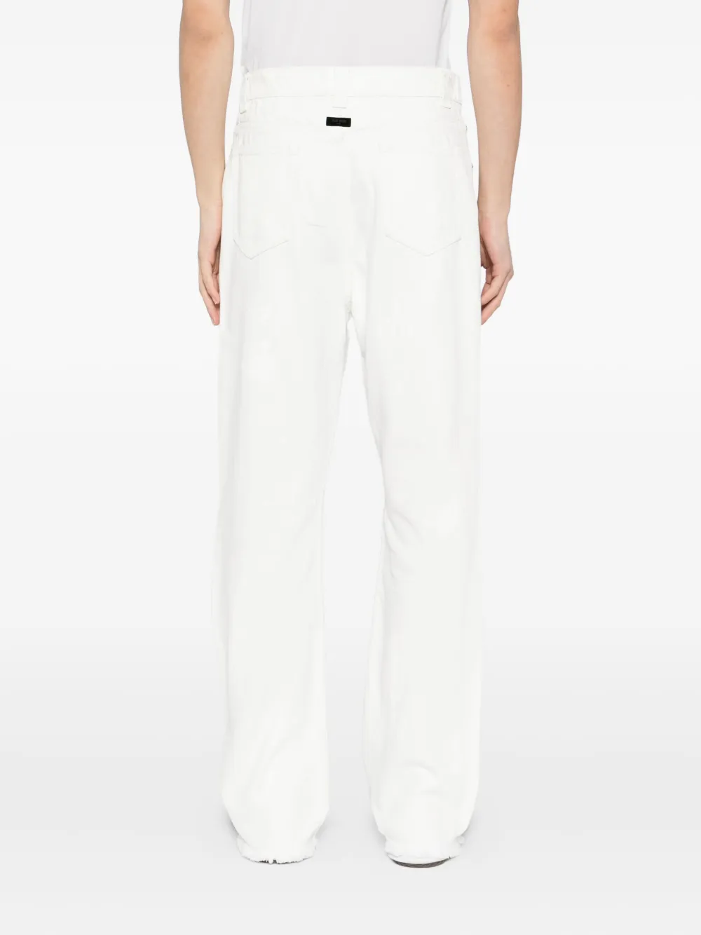 TEAM WANG design Straight jeans Wit