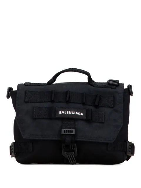 Balenciaga Pre-Owned 2021 Small Recycled Nylon Army Messenger Bag satchel
