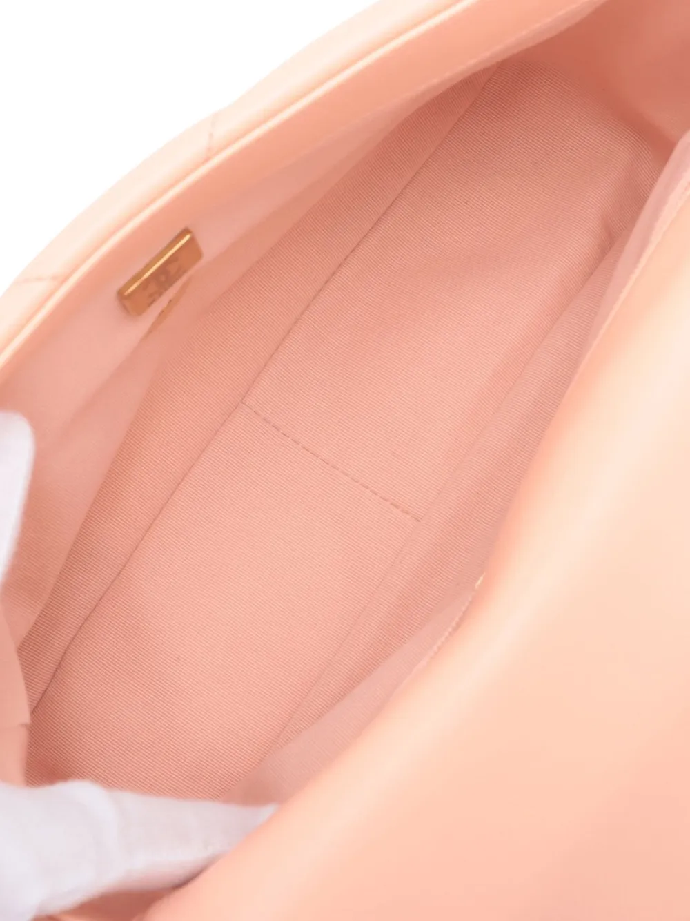 Pre-owned Chanel 2021-2025 Medium Lambskin 19 Flap Satchel In Pink