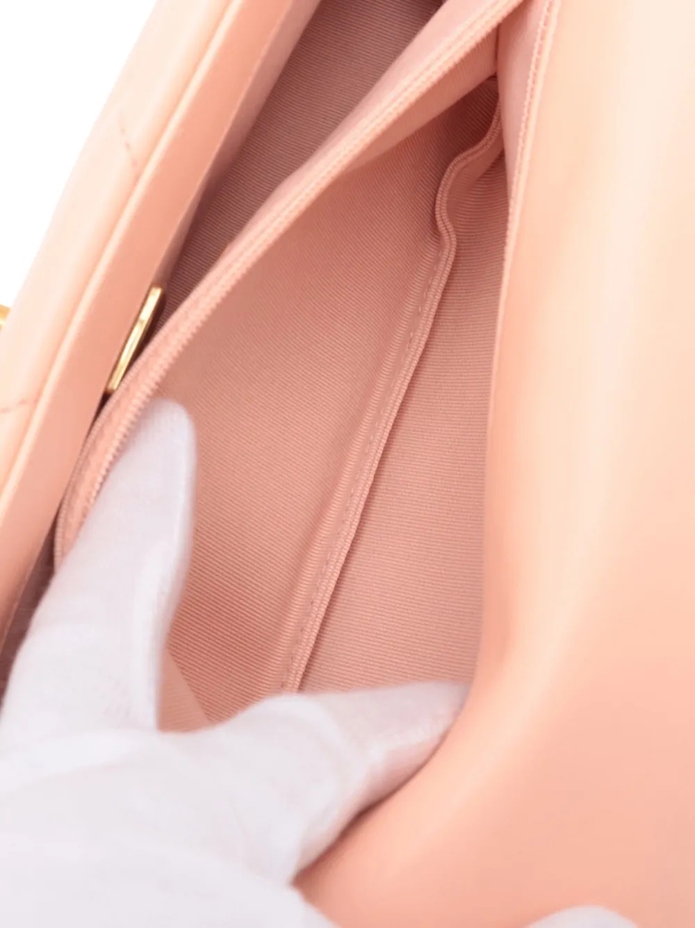Pre-owned Chanel 2021-2025 Medium Lambskin 19 Flap Satchel In Pink