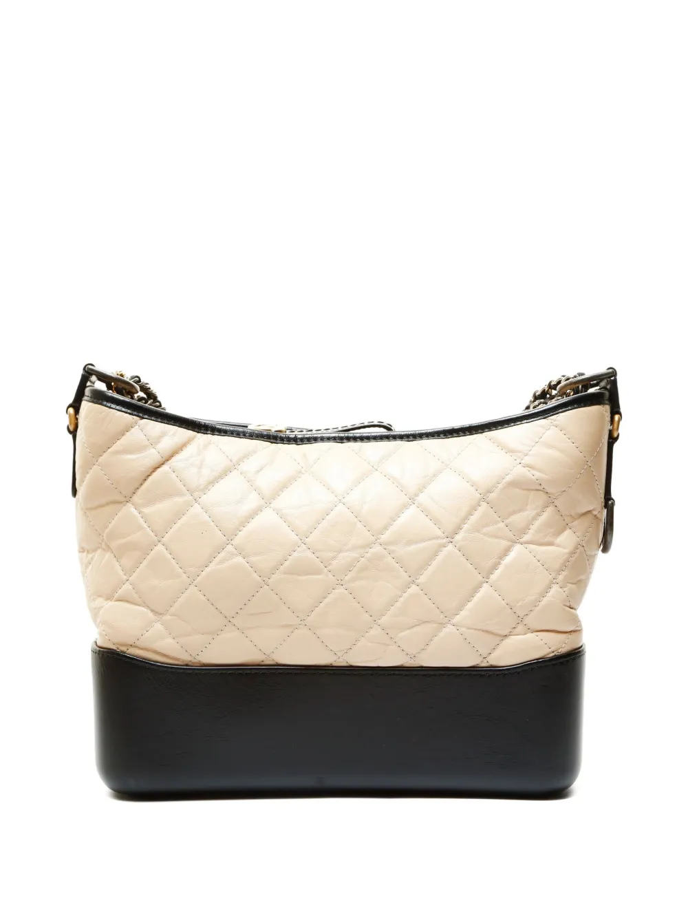 Pre-owned Chanel 2017-2018 Gabrielle Shoulder Bag In Neutral