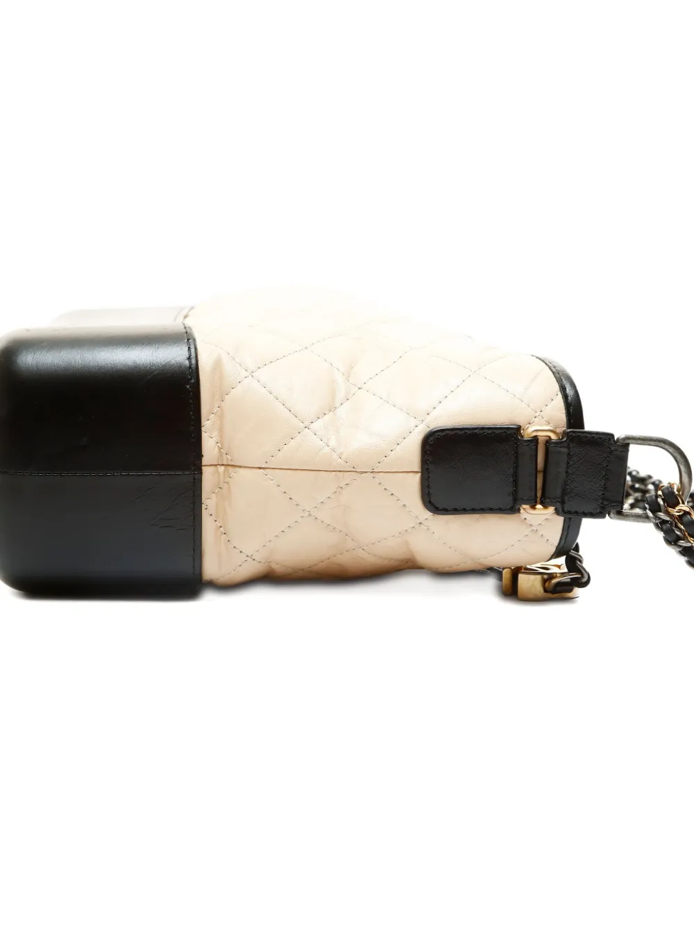 Pre-owned Chanel 2017-2018 Gabrielle Shoulder Bag In Neutral