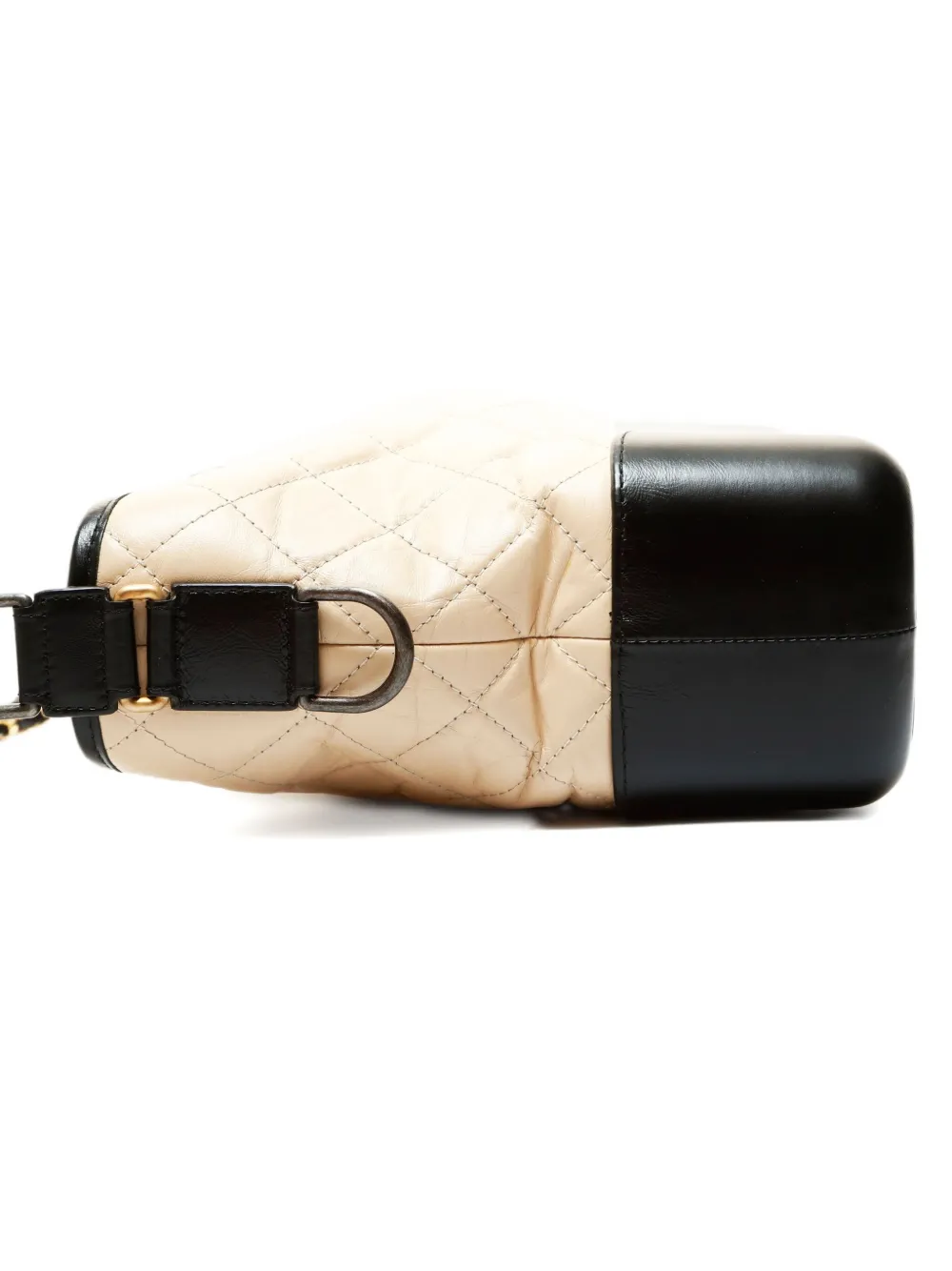 Pre-owned Chanel 2017-2018 Gabrielle Shoulder Bag In Neutral