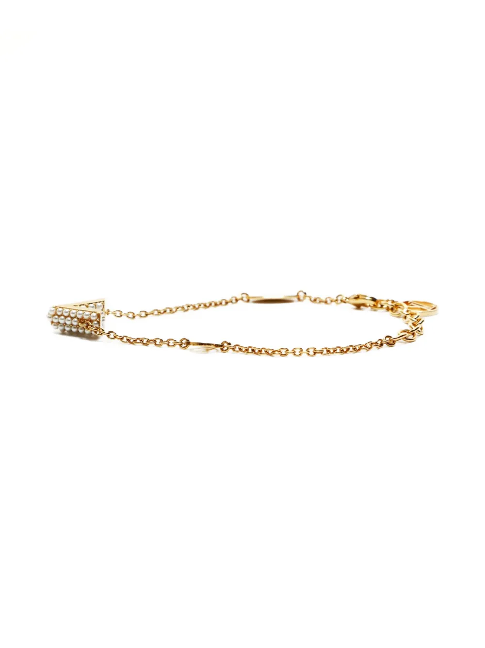 Pre-owned Louis Vuitton 2019 Essential V Bracelet In Gold