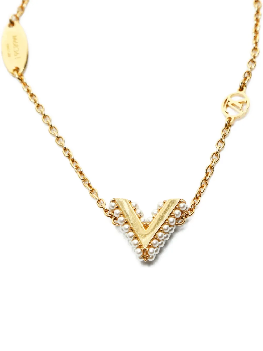 Pre-owned Louis Vuitton 2019 Essential V Bracelet In Gold