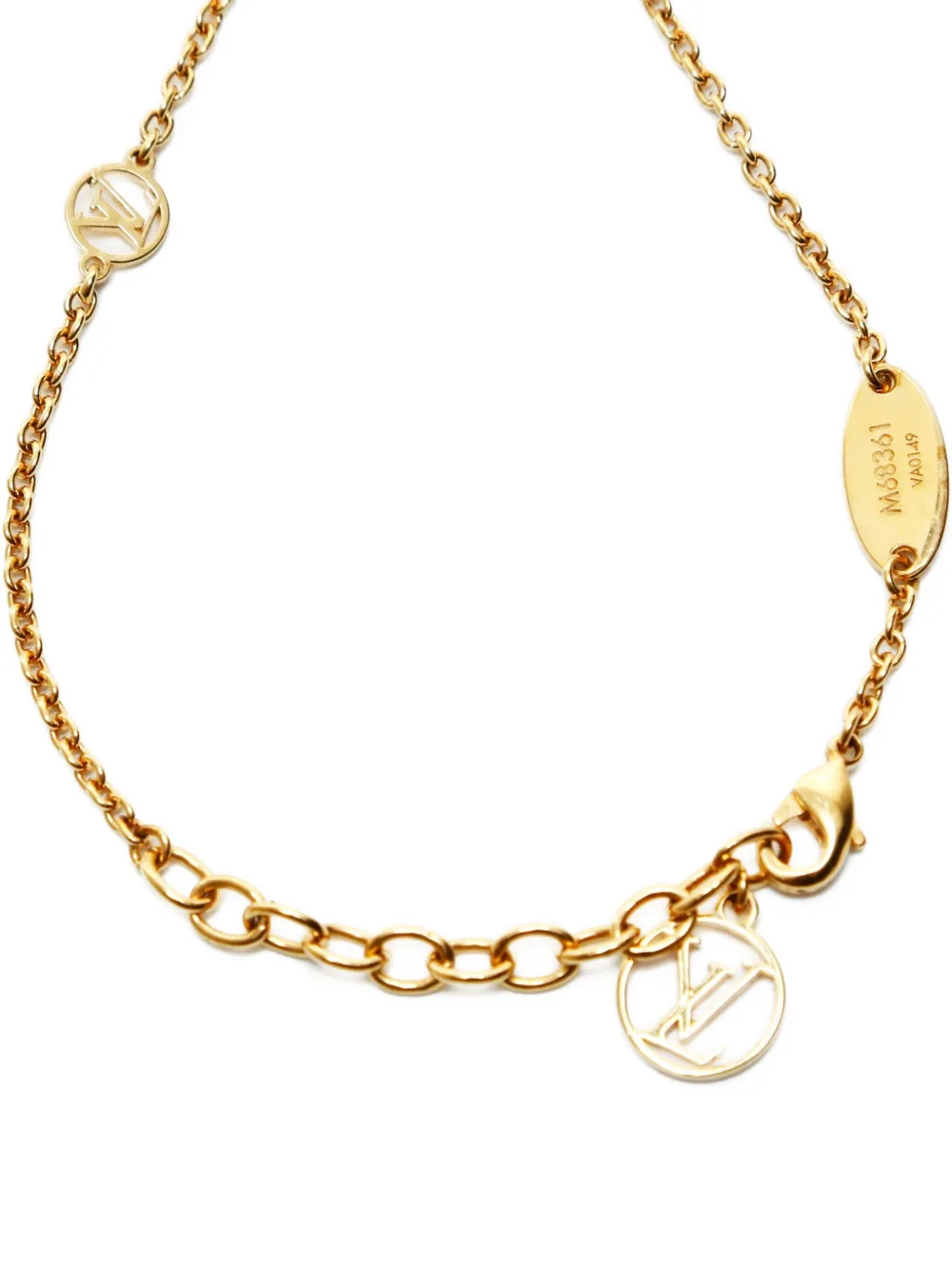 Pre-owned Louis Vuitton 2019 Essential V Bracelet In Gold