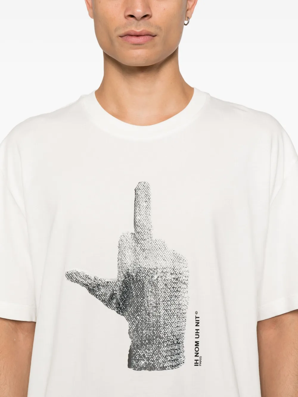 Ih Nom Uh Nit T-shirt met grafische print Wit