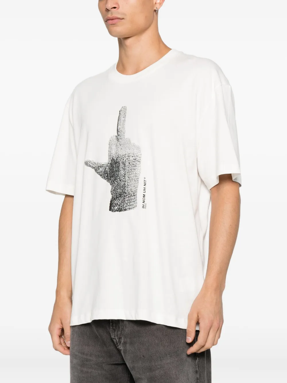 Ih Nom Uh Nit T-shirt met grafische print Wit