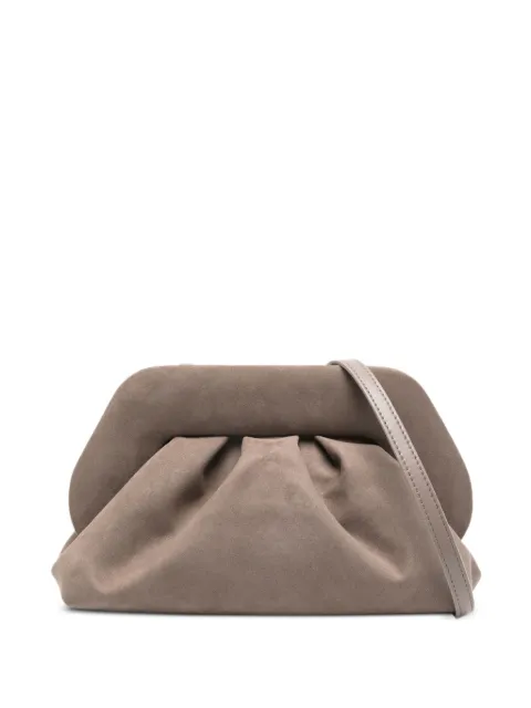 Themoirè Tia ruched clutch bag
