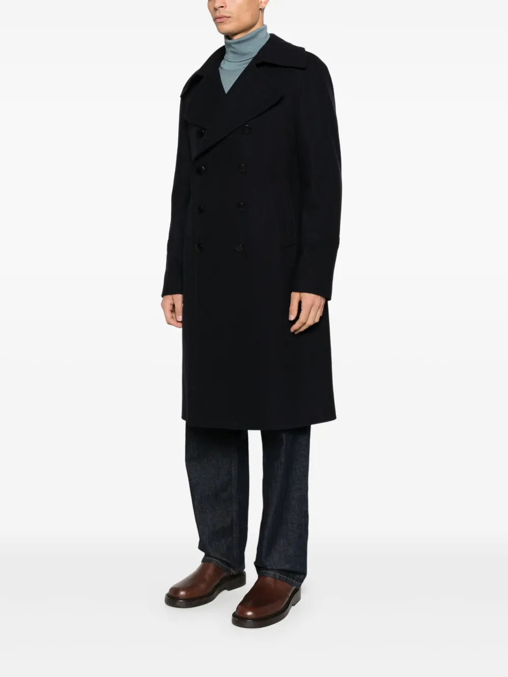 Tagliatore Jas met dubbele rij knopen Blauw