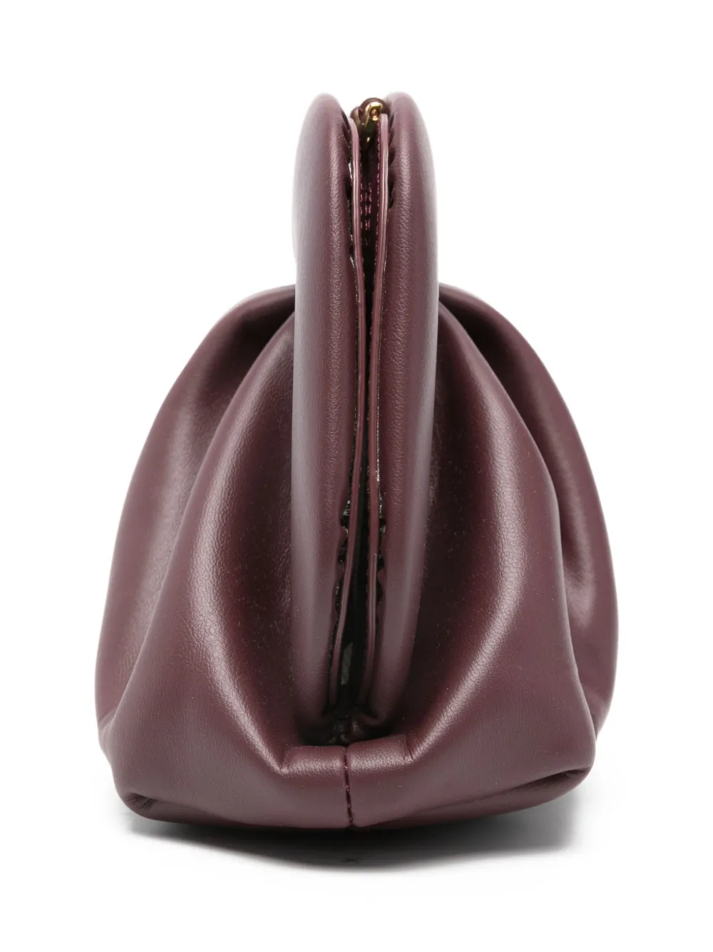 Themoirè Gathered Clutch Bag In Purple