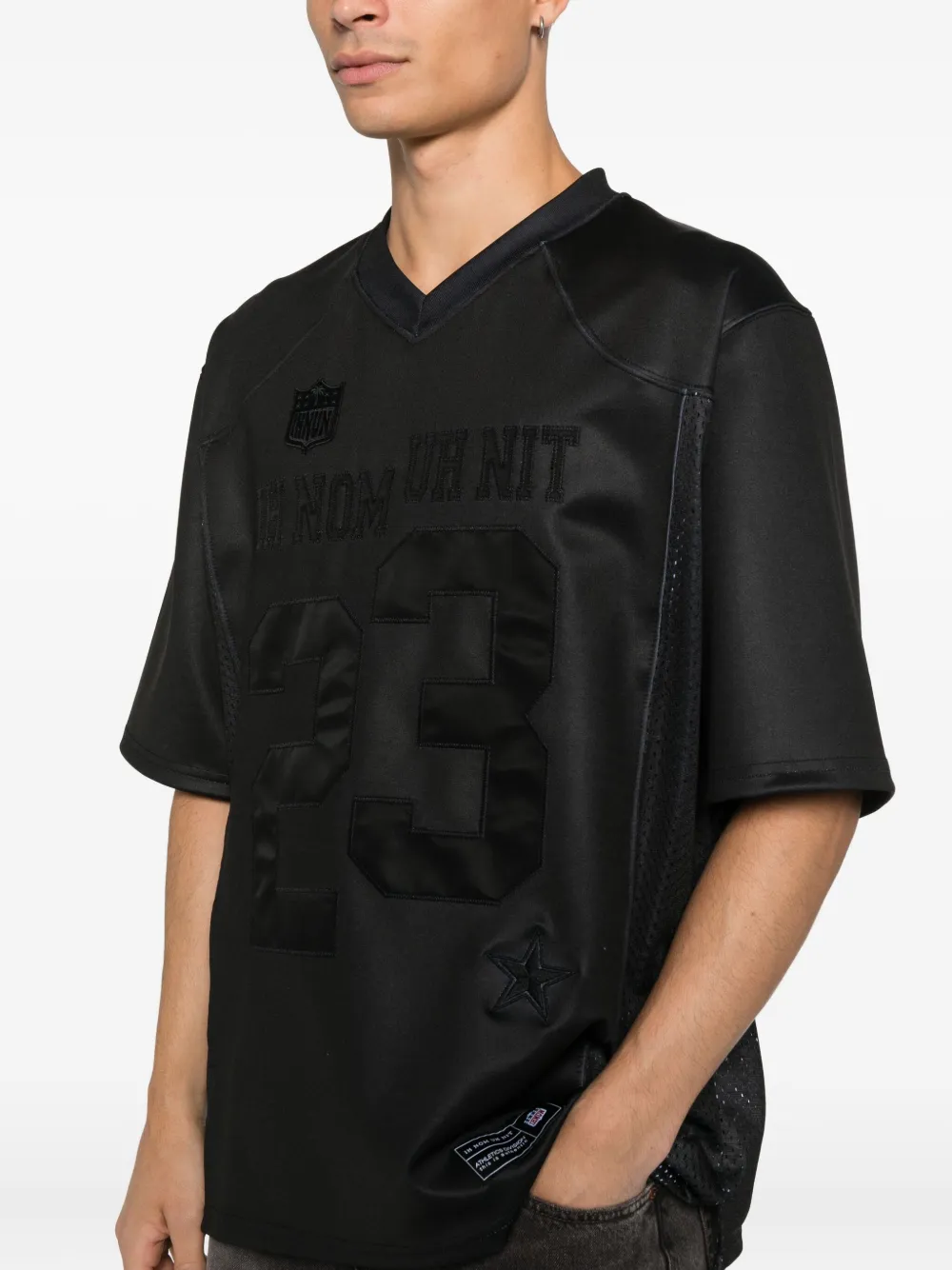 Ih Nom Uh Nit T-shirt met nummerpatch Zwart