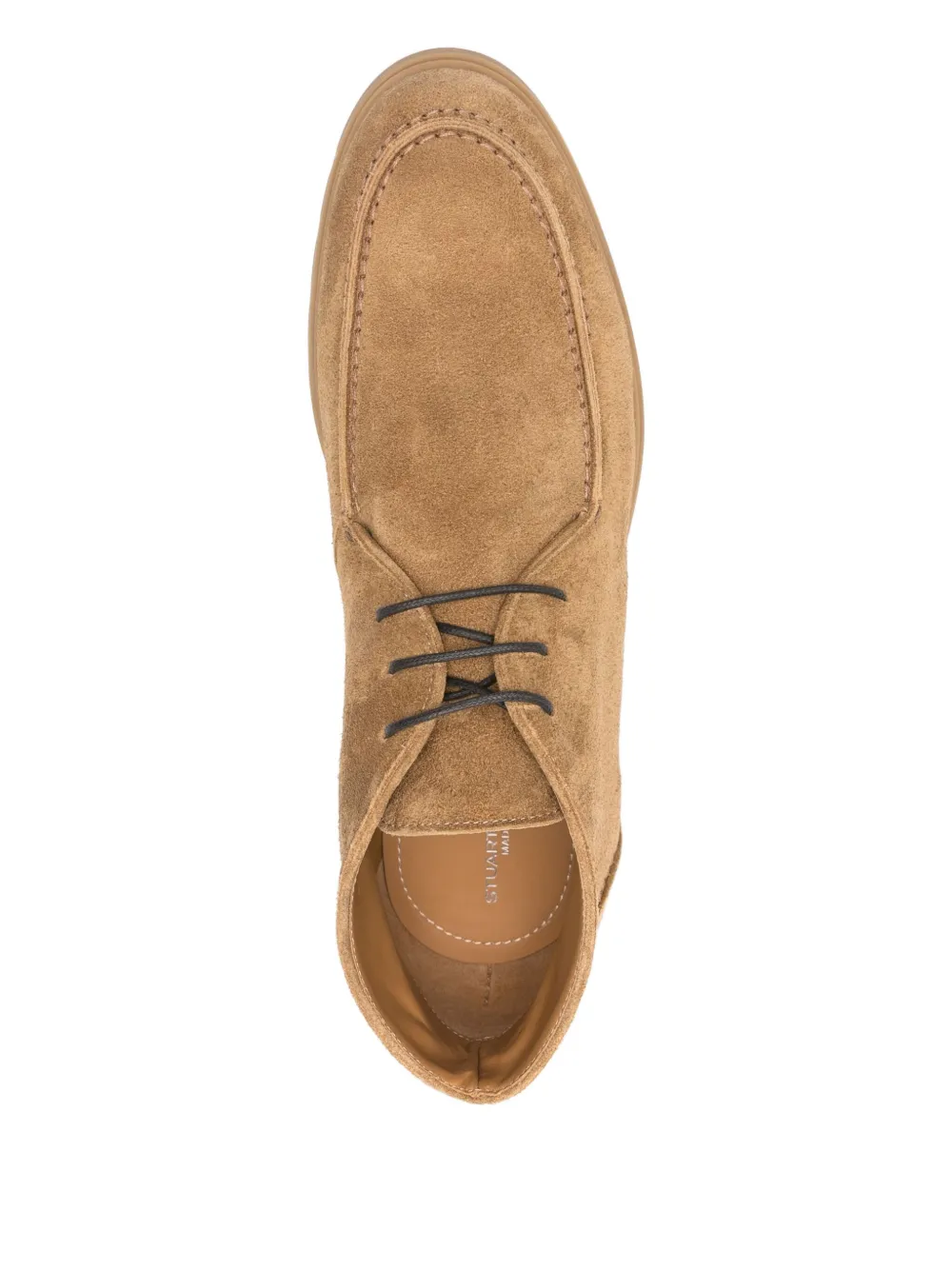 Stuart Weitzman Suède veterlaarzen Beige