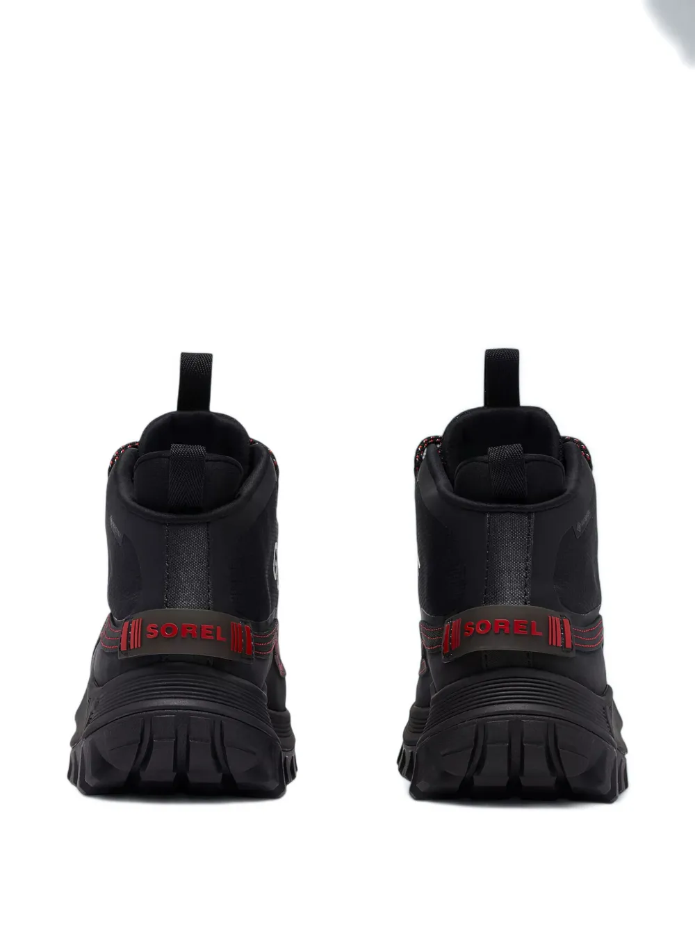Sorel Lace-up Logo Patch Sneakers In Black