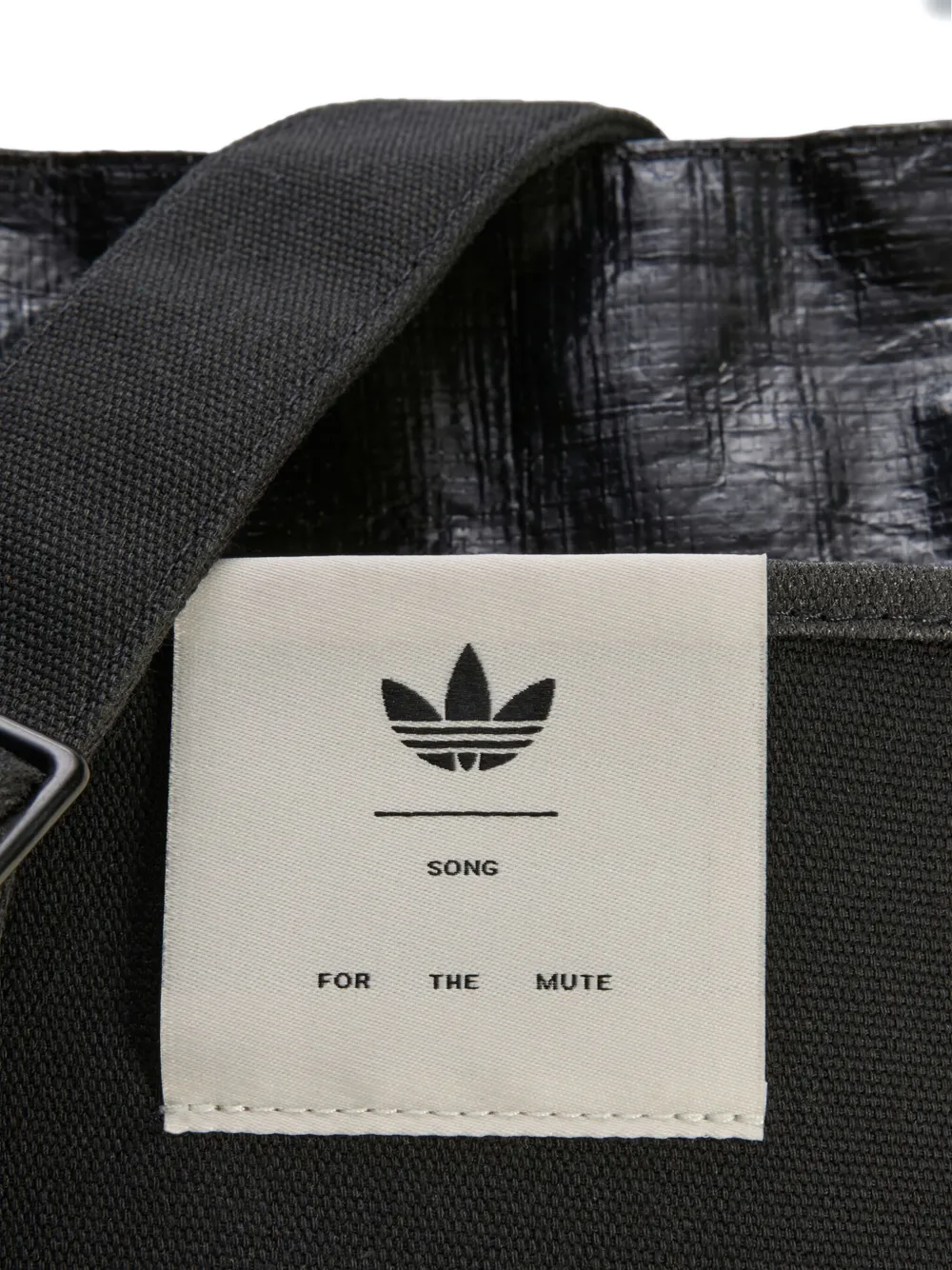 Song For The Mute X Adidas Logo-motif Panelled Tote Bag In Black