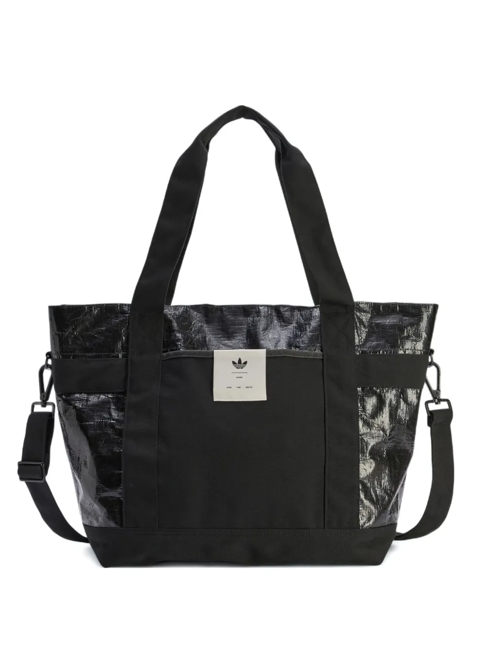 Song For The Mute X Adidas Logo-motif Panelled Tote Bag In Black