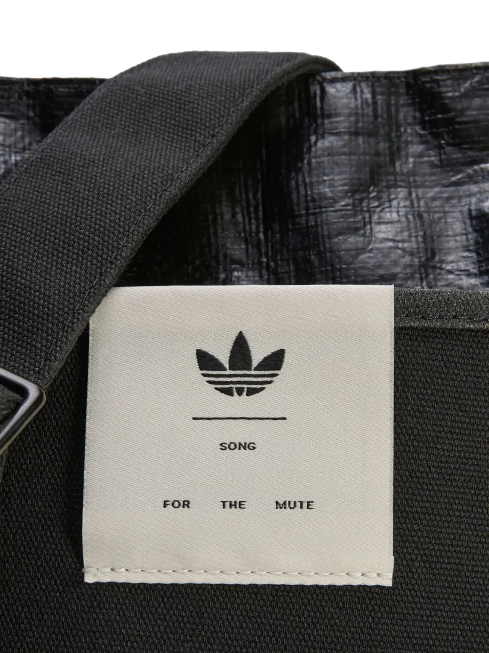 Song For The Mute x adidas shopper met vlakken en logopatroon Zwart