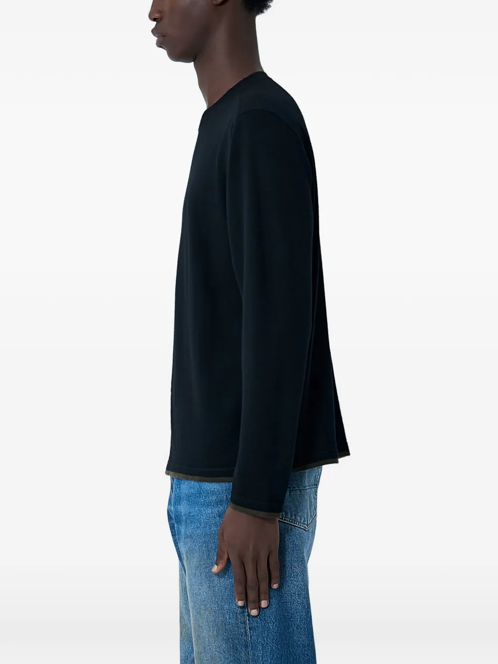 Mhl By Margaret Howell Trui met ronde hals - Zwart