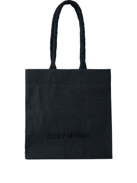 Issey Miyake logo-print twin-handles tote bag