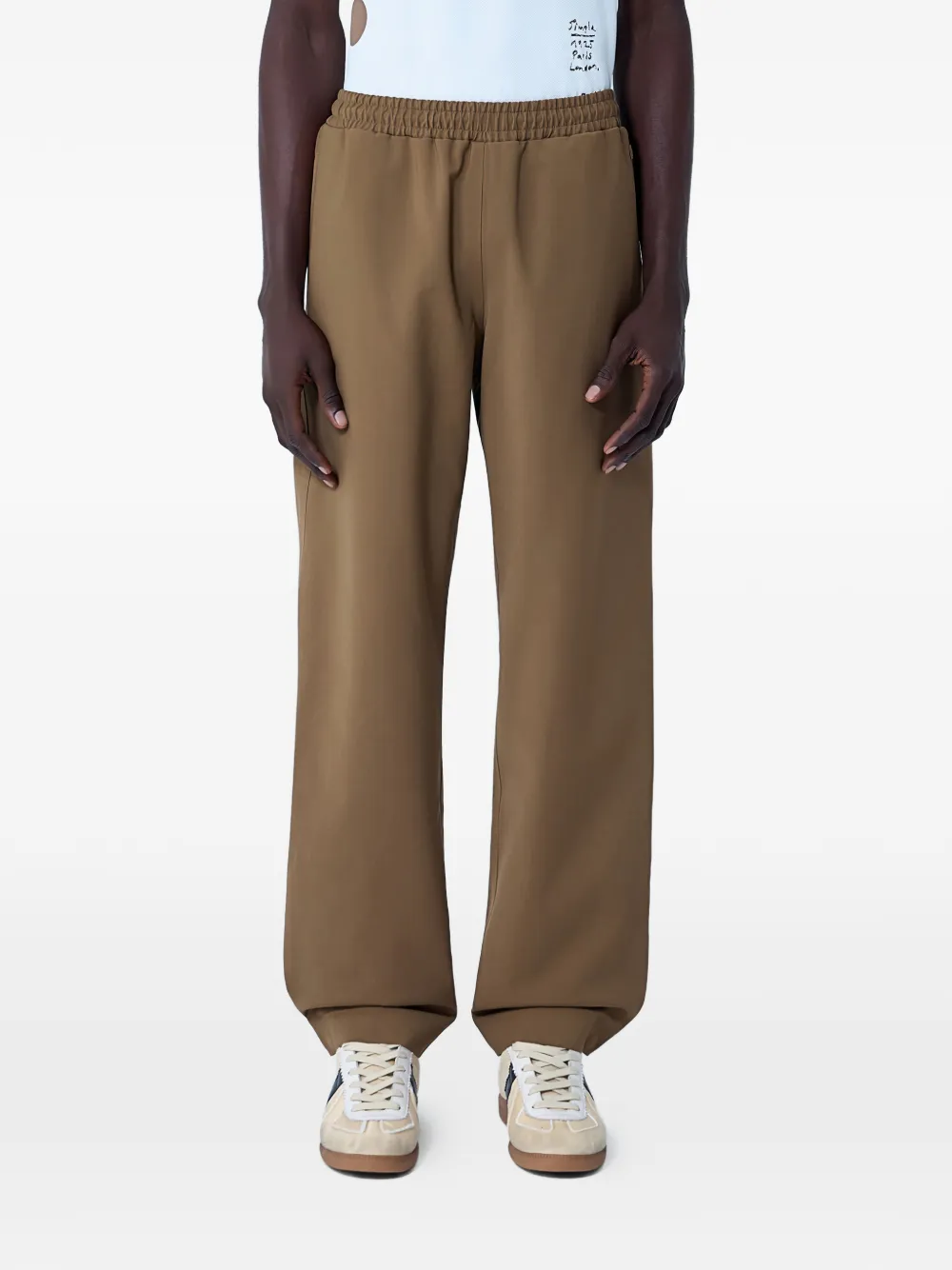 Lacoste Runway elasticated-waist track pants - Marrone