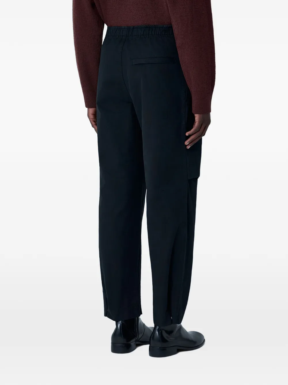 Mhl By Margaret Howell Elastische broek met drukknopen Zwart