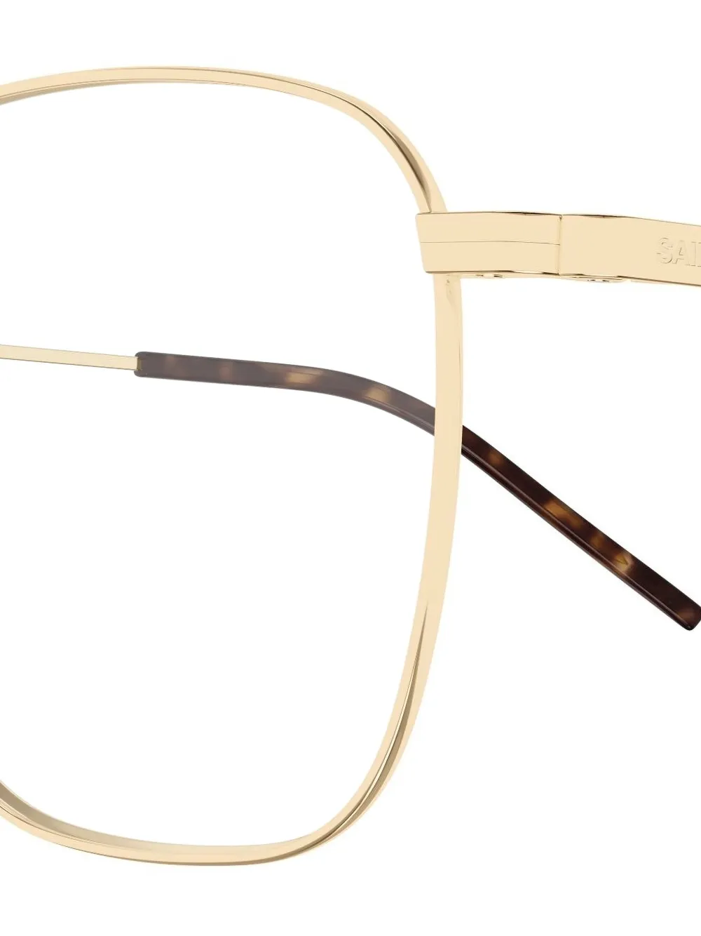 Saint Laurent Eyewear Bril met vierkant montuur Goud
