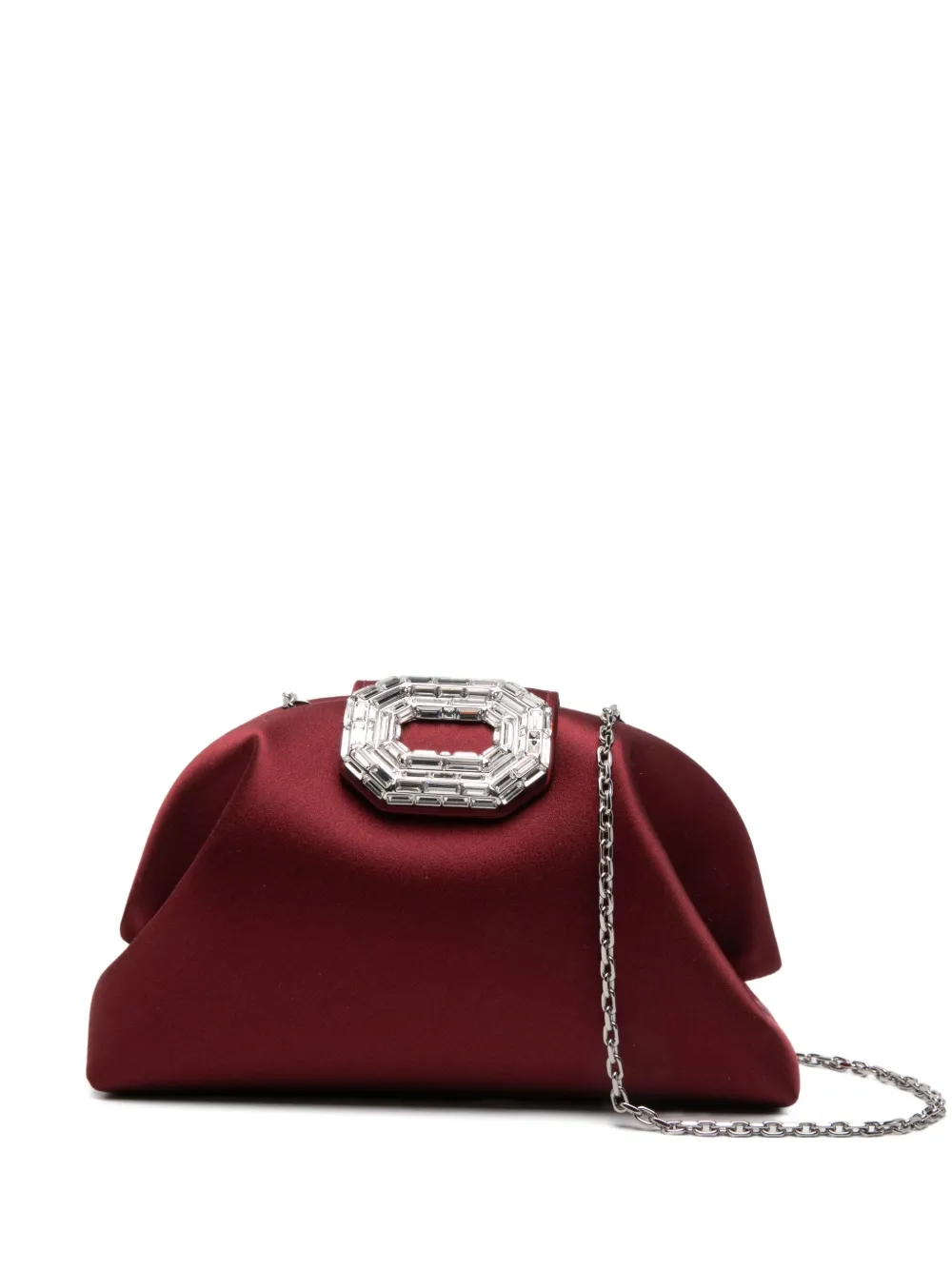 Amina Muaddi Camelia embellished clutch bag | Red | Image 1