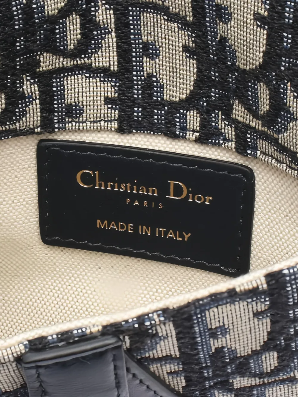 Pre-owned Dior 2010s Oblique Saddle Belt Bag In Blue