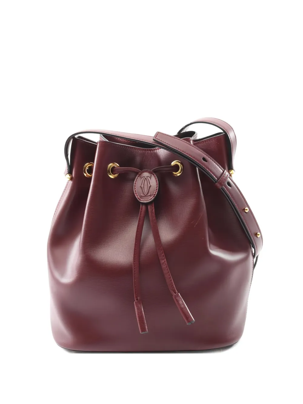 Pre-owned Cartier 2000s Must De  Bucket Bag In Red