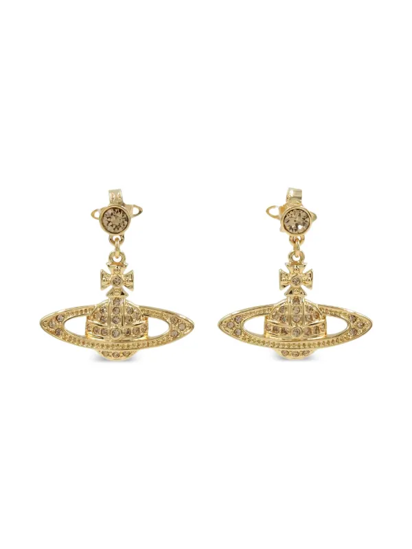 Vivienne Westwood Pre-owned 2020s Orb Stud Earrings in Gold