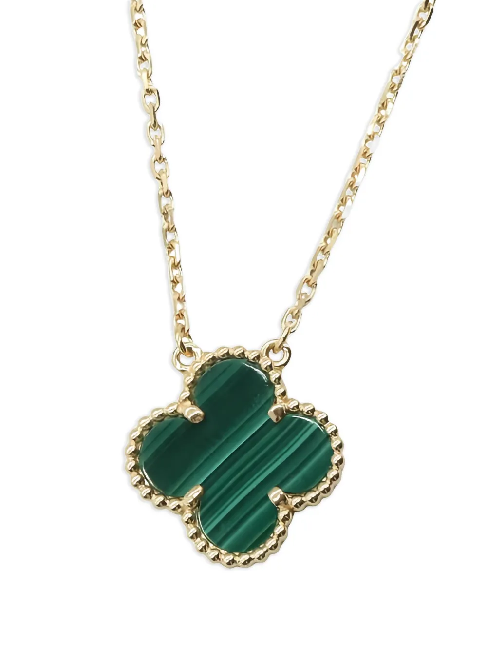 Van Cleef & Arpels Pre-Owned collar Alhambra en oro amarillo de 18kt con malaquita 2010 | dorado | Image 1