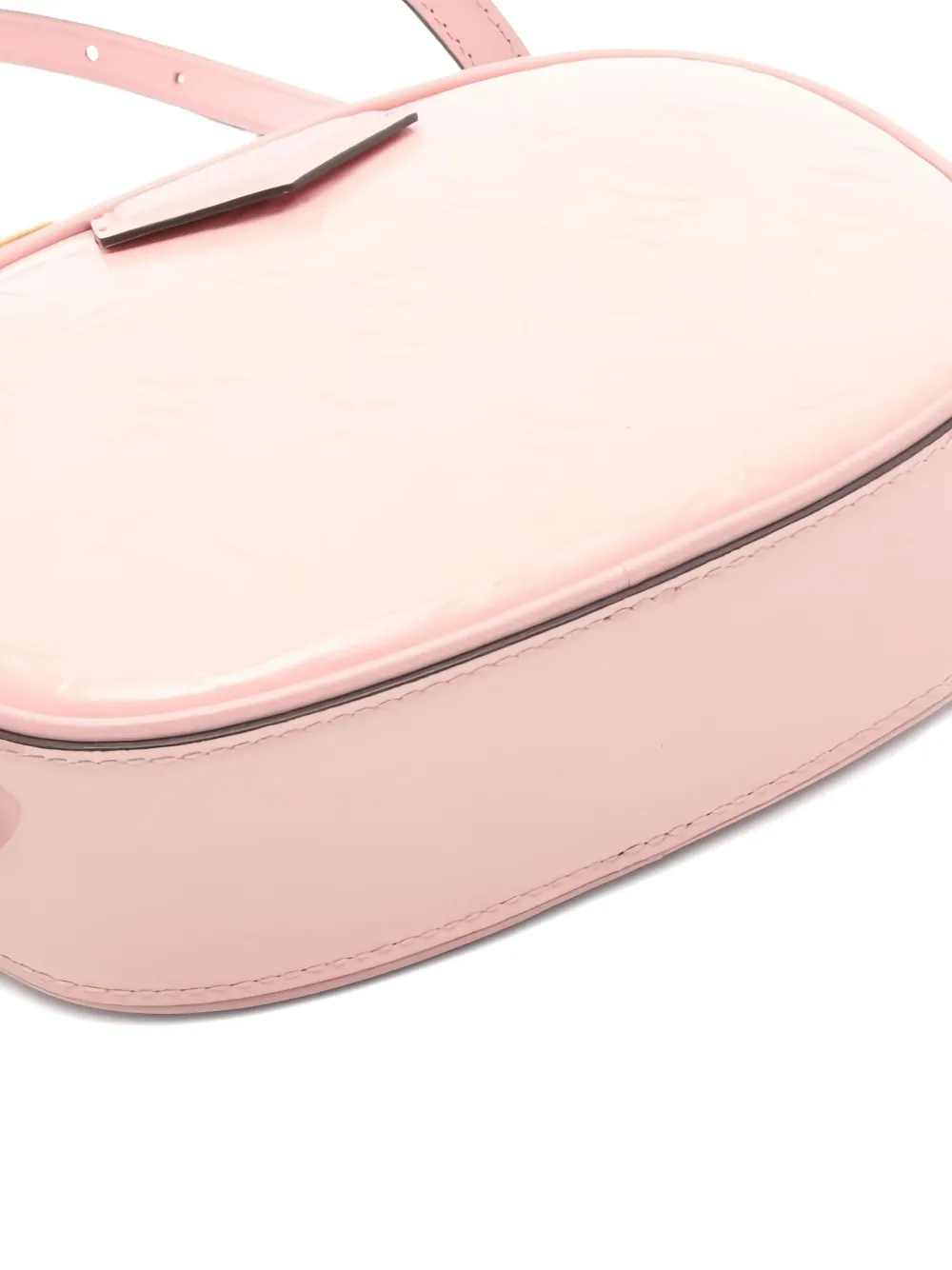 Pre-owned Louis Vuitton 2019 Monogram-embossed Leather Belt Bag In Pink