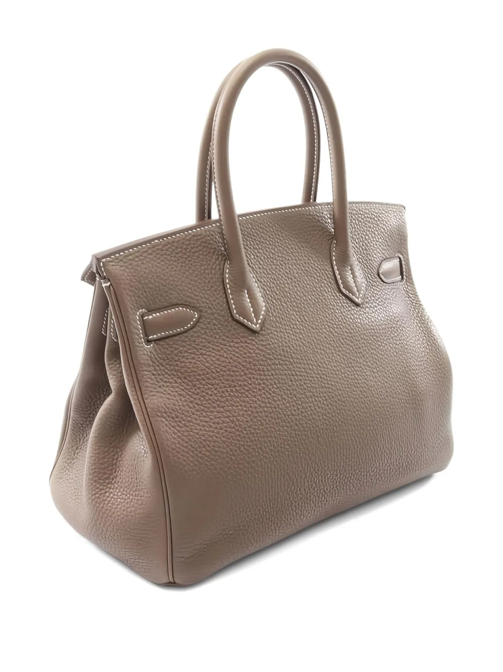 Pre-owned Hermes 2018 Birkin 30 Leather Tote Bag In Neutral