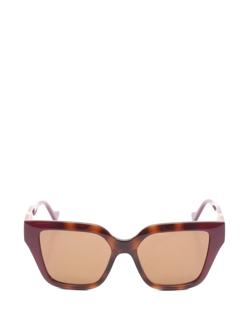 Gucci Pre-Owned 2020s geometric-frame sunglasses | Red | Image 1