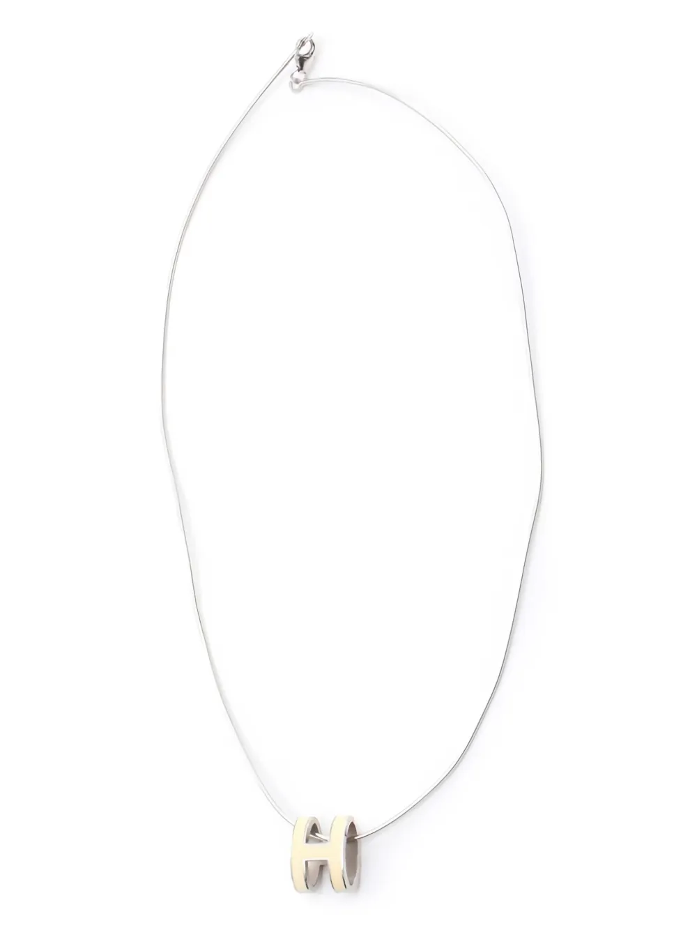 Hermès Pre-Owned collar con dije H 2000 | plateado | Image 1