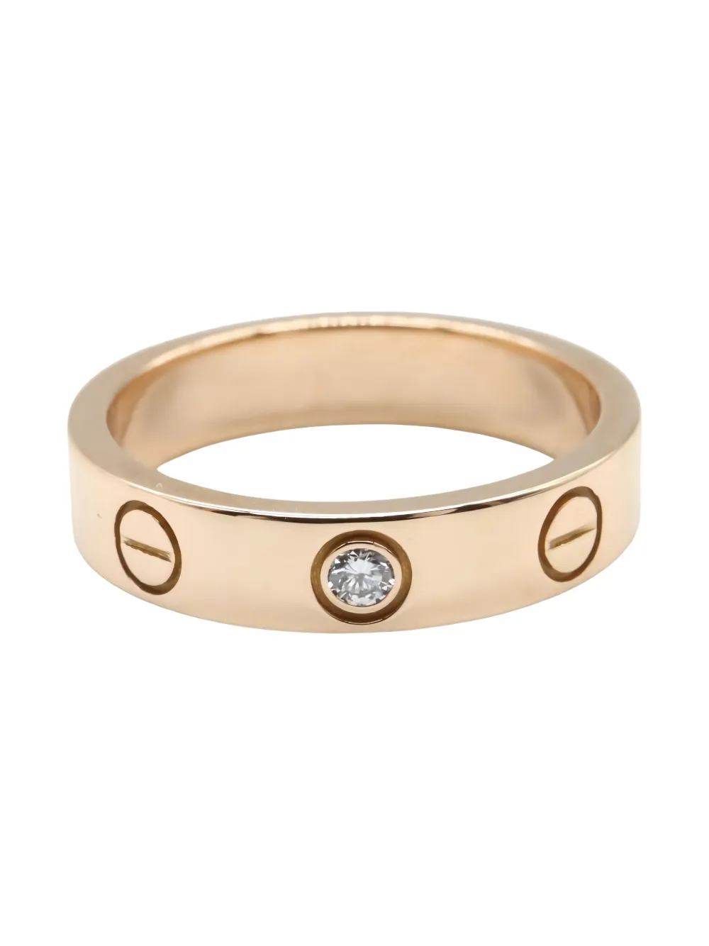 Pre-owned Cartier 2010s Mini Love Ring 1pd Ring In Pink