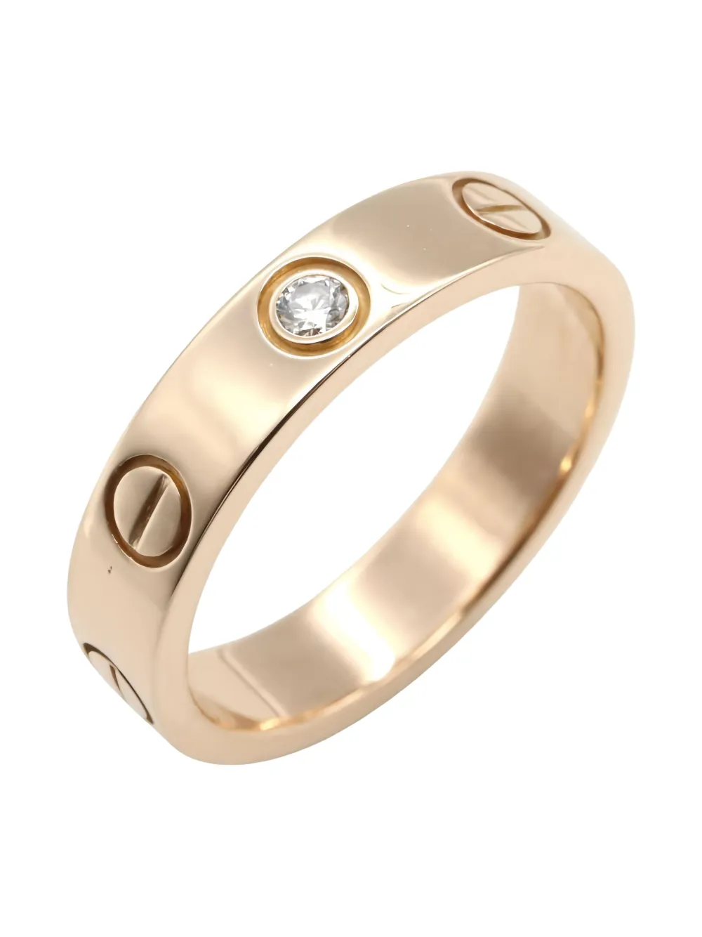 Pre-owned Cartier 2010s Mini Love Ring 1pd Ring In Pink