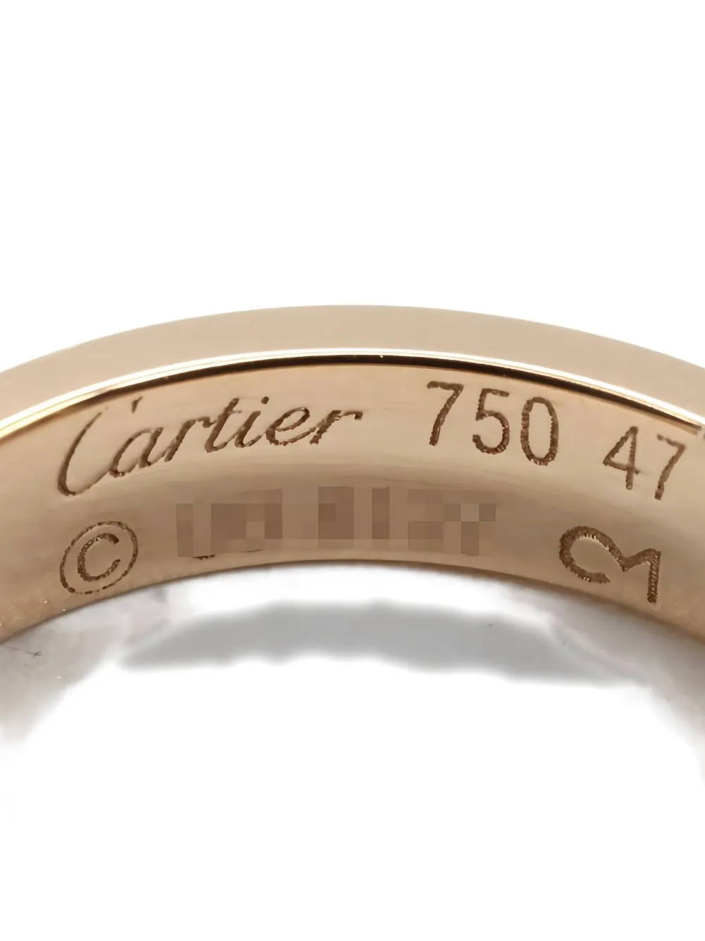 Pre-owned Cartier 2010s Mini Love Ring 1pd Ring In Pink