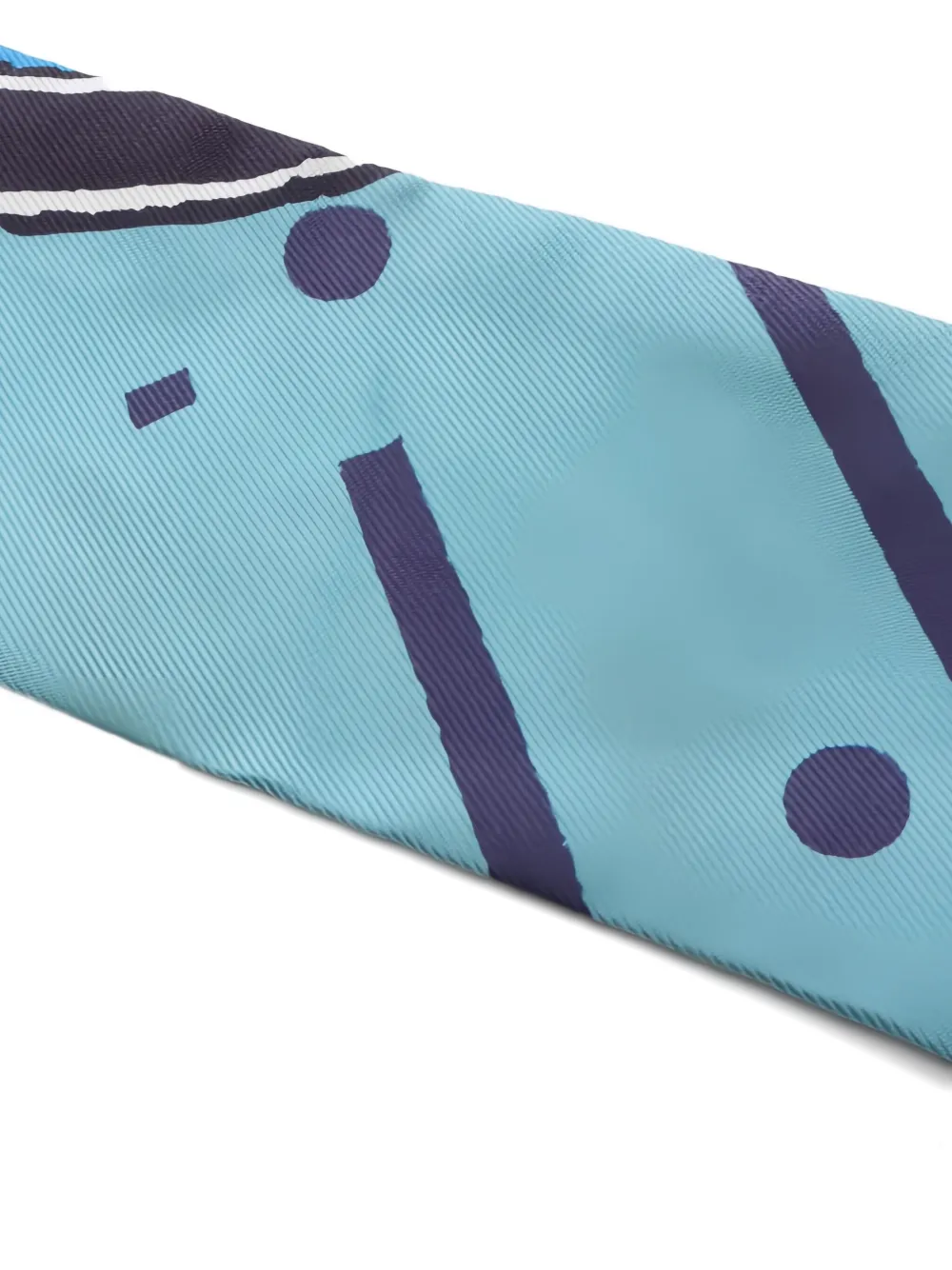 Pre-owned Hermes 2000s Jeu De Soie Uniforme Scarf In Blue