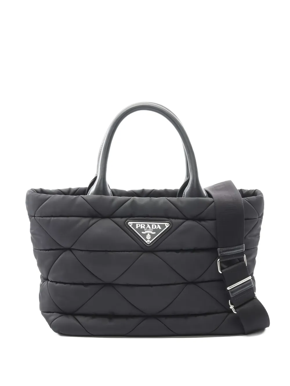 Prada Pre-Owned 2000s Tessuto ハンドバッグ - ブラック Prada Pre-Owned 2000s Tessuto ハンドバッグ - ブラック