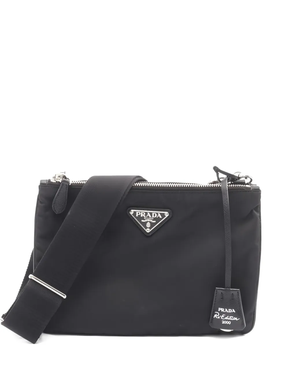 Prada Pre-Owned 2010s Re-Edition 2000 ショルダーバッグ - ブラック Prada Pre-Owned 2010s Re-Edition 2000 ショルダーバッグ - ブラック