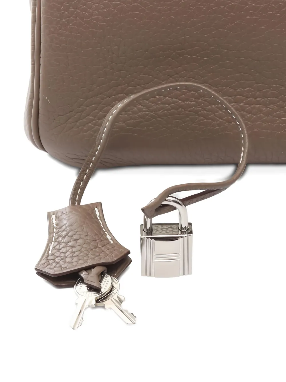 HERMES Pre-owned 2009 Clemence Leather Birkin 30 Handbag In Brown