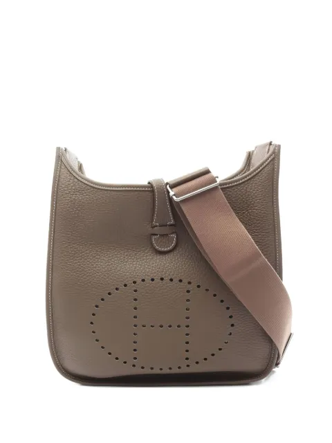 Hermès Pre-Owned 2023 Evelyn 3 Troyes PM perforated-detail shoulder bag