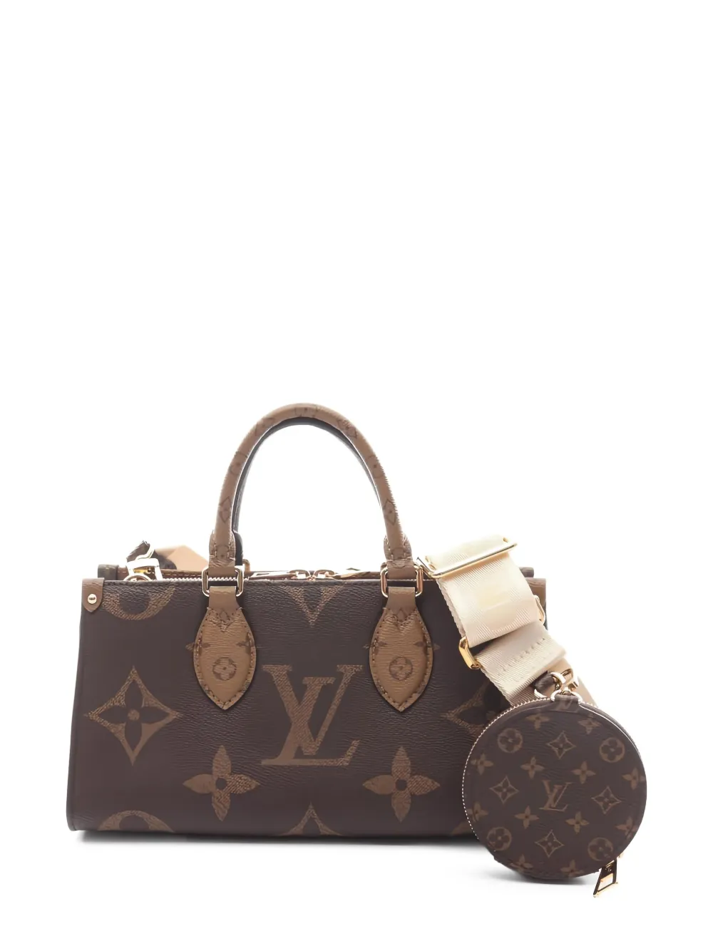 Louis Vuitton Pre-Owned 2021 オンザゴー East West モノグラム ハンドバッグ - ブラウン Louis Vuitton Pre-Owned 2021 オンザゴー East West モノグラム ハンドバッグ - ブラウン