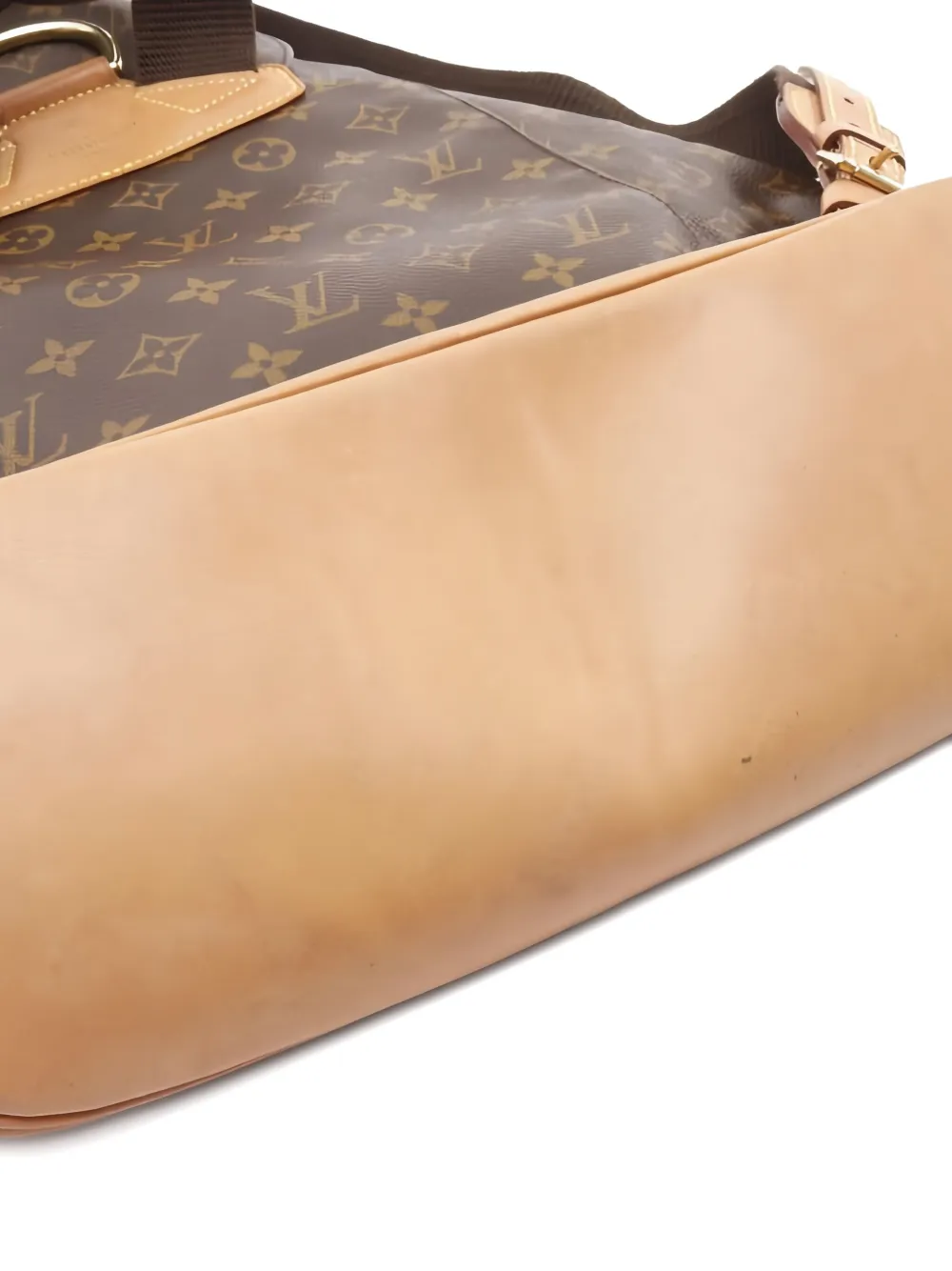 Pre-owned Louis Vuitton Monogram Buckle Backpack In Brown