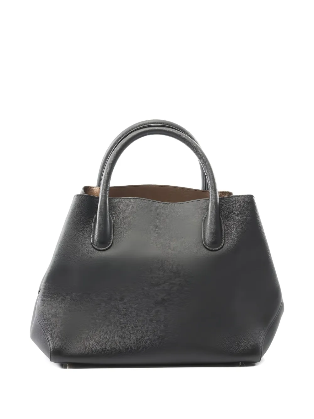 Pre-owned Dior 2000s Open Bar Leather Tote Bag In Black