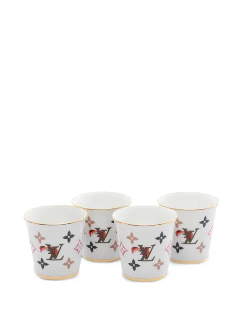 Louis Vuitton Pre-Owned 2010s monogram cups (set of four)
