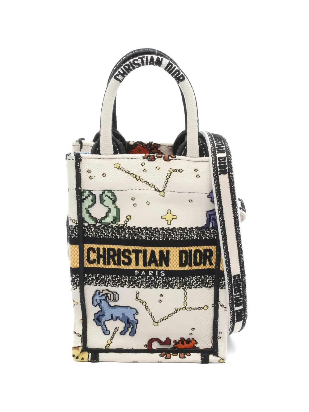 Christian Dior Pre-Owned 2010's printed book tote mini handbag - Toni neutri