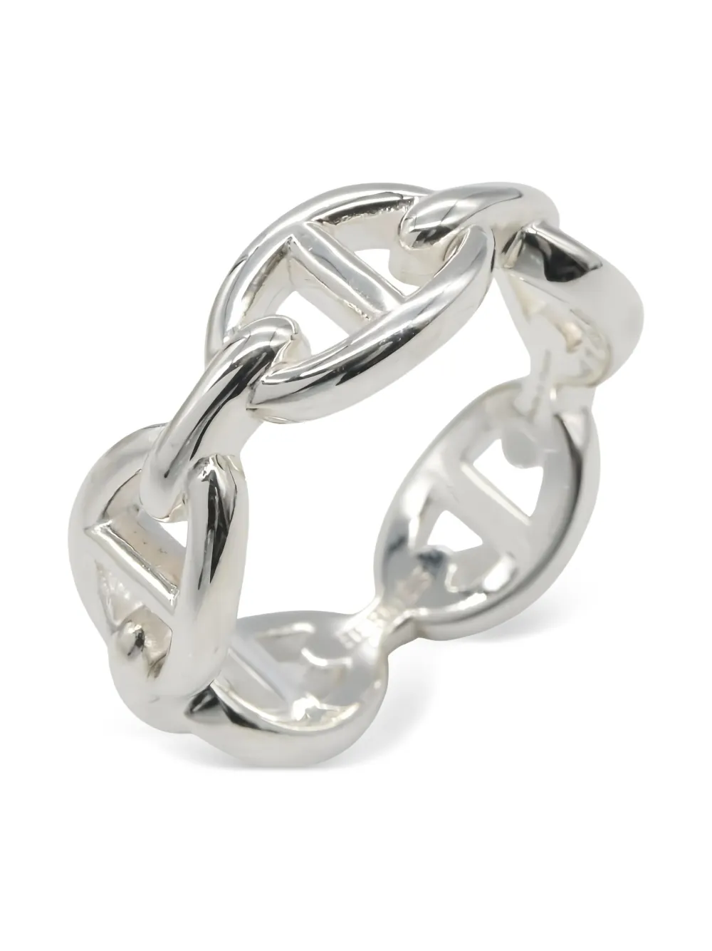 Hermès Pre-Owned 2020s Chaine D'Ancre ring | Men | Image 2